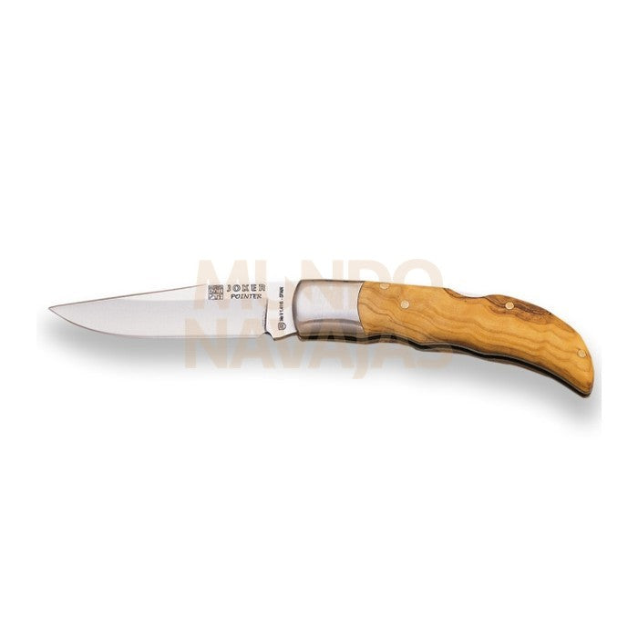 Navaja Joker Pointer con cachas de olivo hoja 7,5 cm