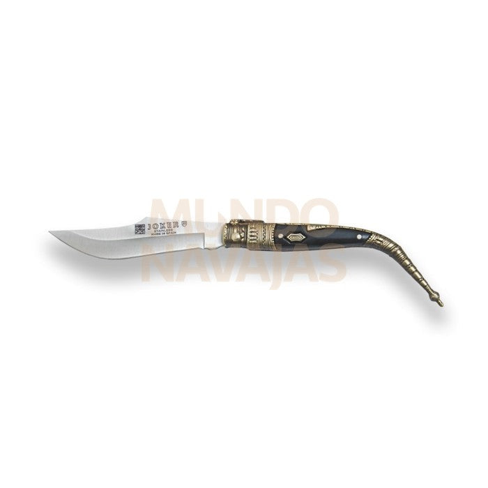 Navaja clasica con puño zamak decorado y hoja 8 cm