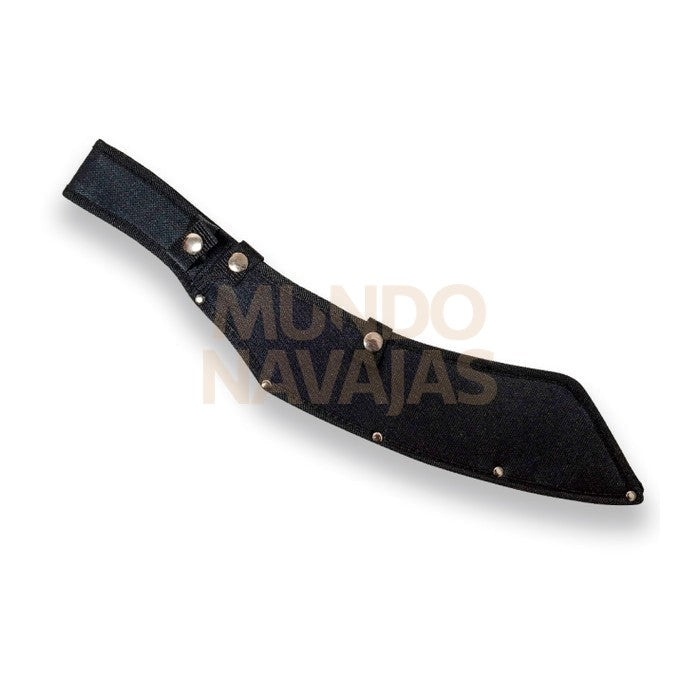 Machete con puño de goma y hoja de 35 cm.