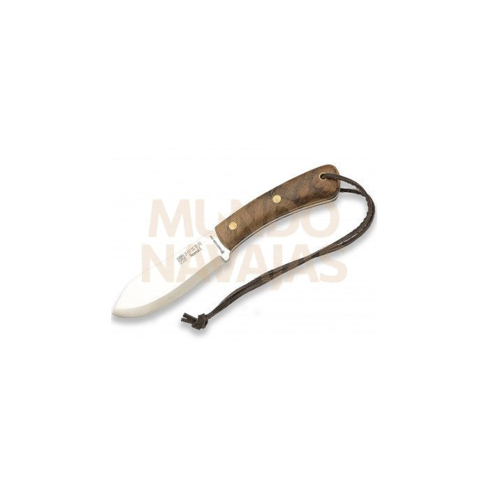 Cuchillo bushcraft Joker Nessmuk s, con ferrocerio, mango de nogal