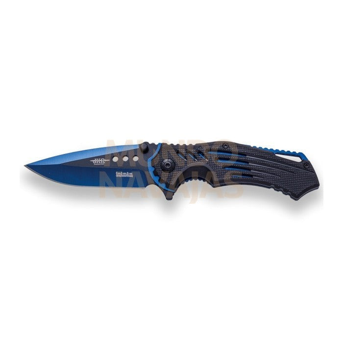 Navaja deportiva JKR559, hoja 8,5 cm y mango de plástico. con clip.
