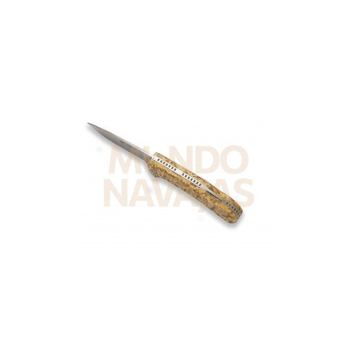 Navaja cocker cub puño abedul rizado hoja 7,5 cm