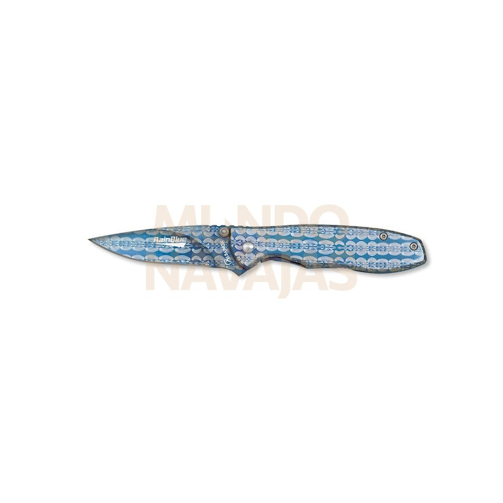 Navaja Albainox Rainblue/clip H 7,1 cm