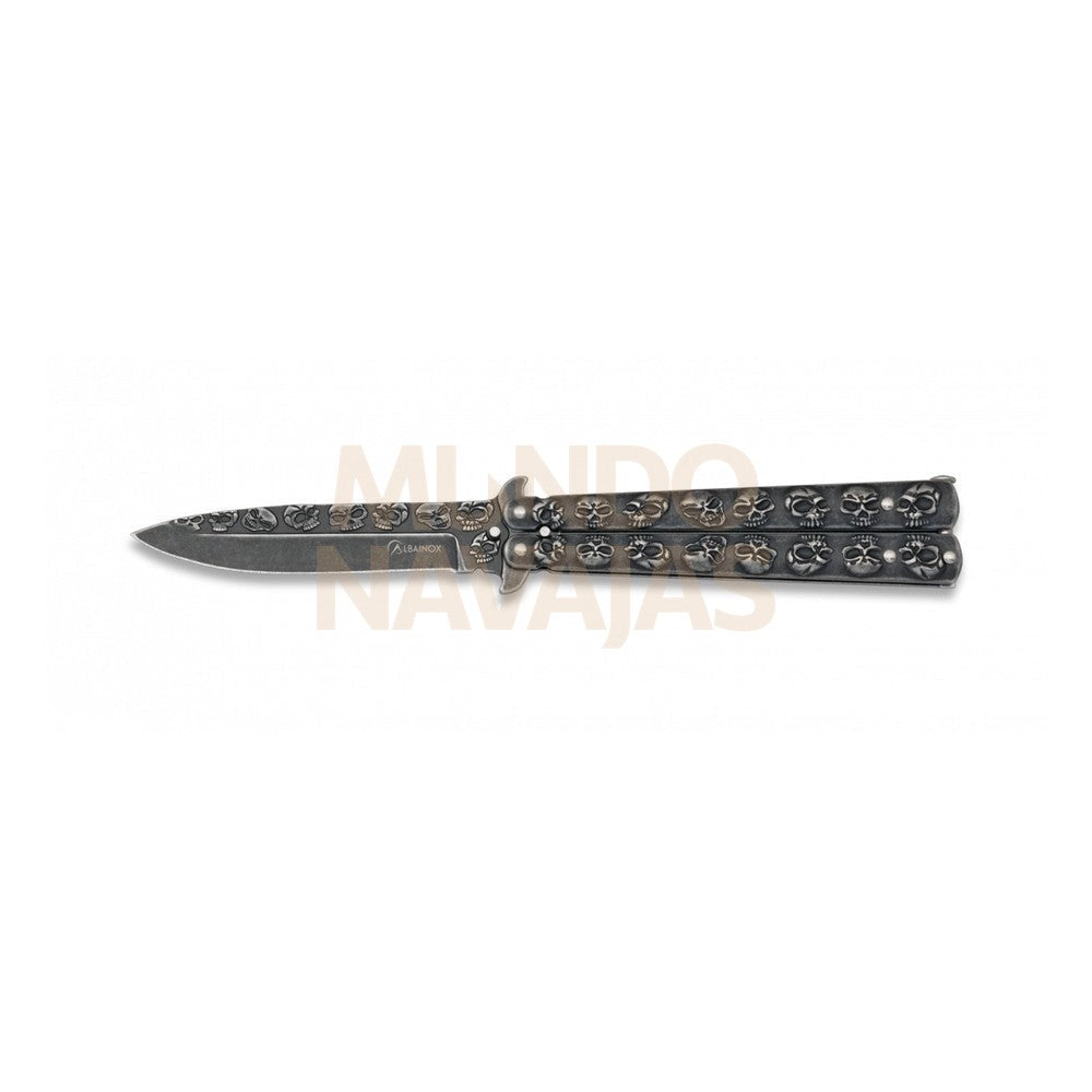 Abanico Albainox Skull Acabado Stone
