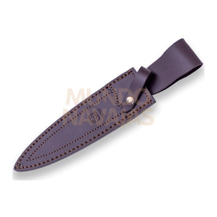Cuchillo de remate Joker Colmillo, con puño de ciervo y hoja de doble filo de 21,5 cm....