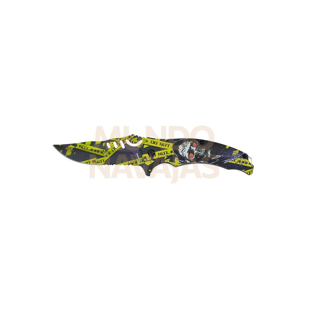 Navaja Abs Albainox 3d Calavera Con Sie