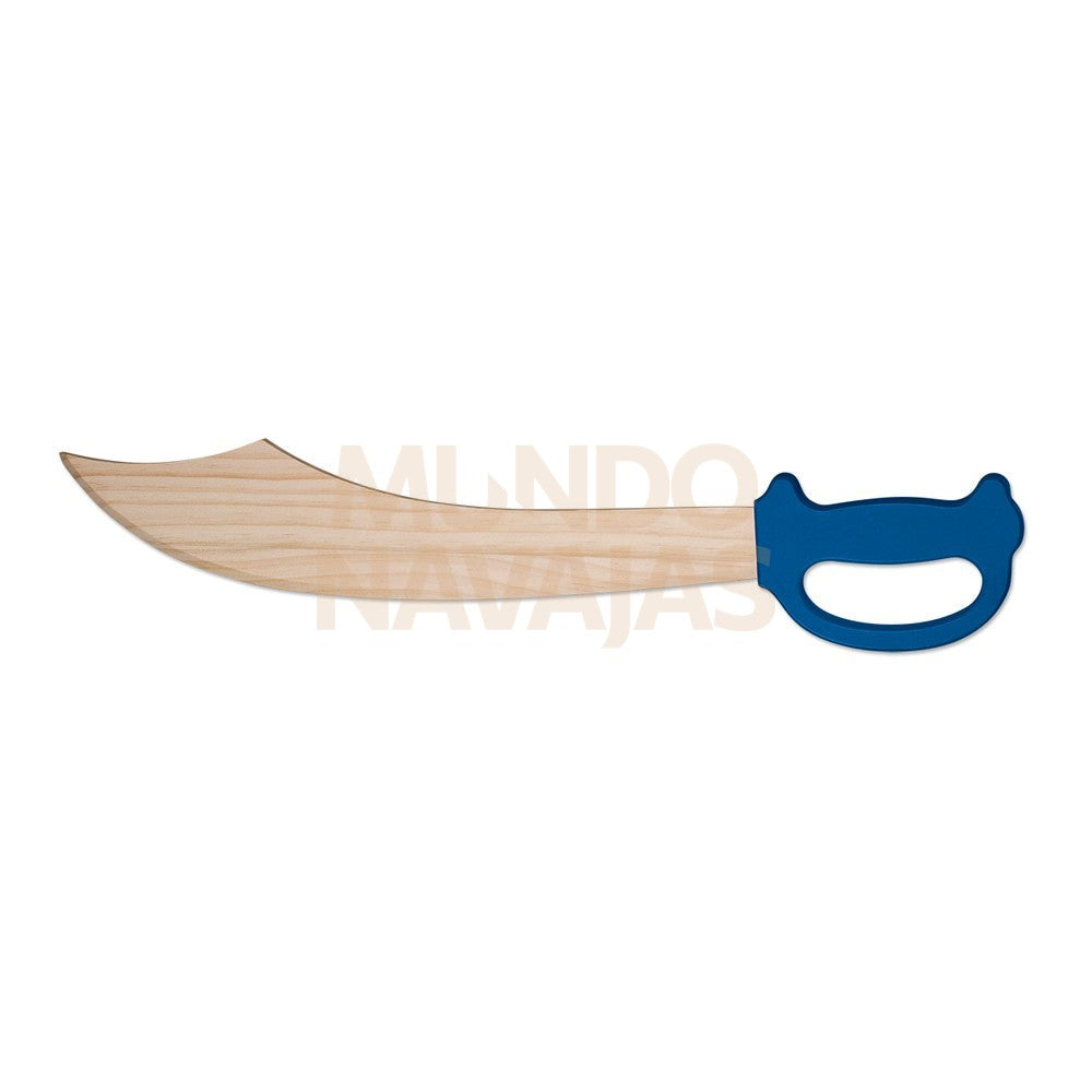 Espada Madera Con Defensa, Mango Azul