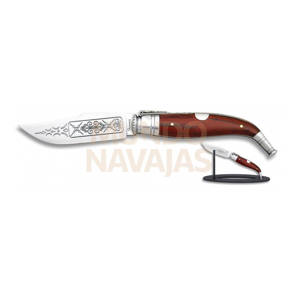 Navaja Teja Lujo Nº1.c/peana Madera. 9 cm