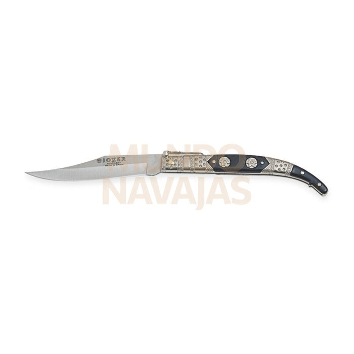 Navaja clasica con puño zamak decorado y hoja 10 cm