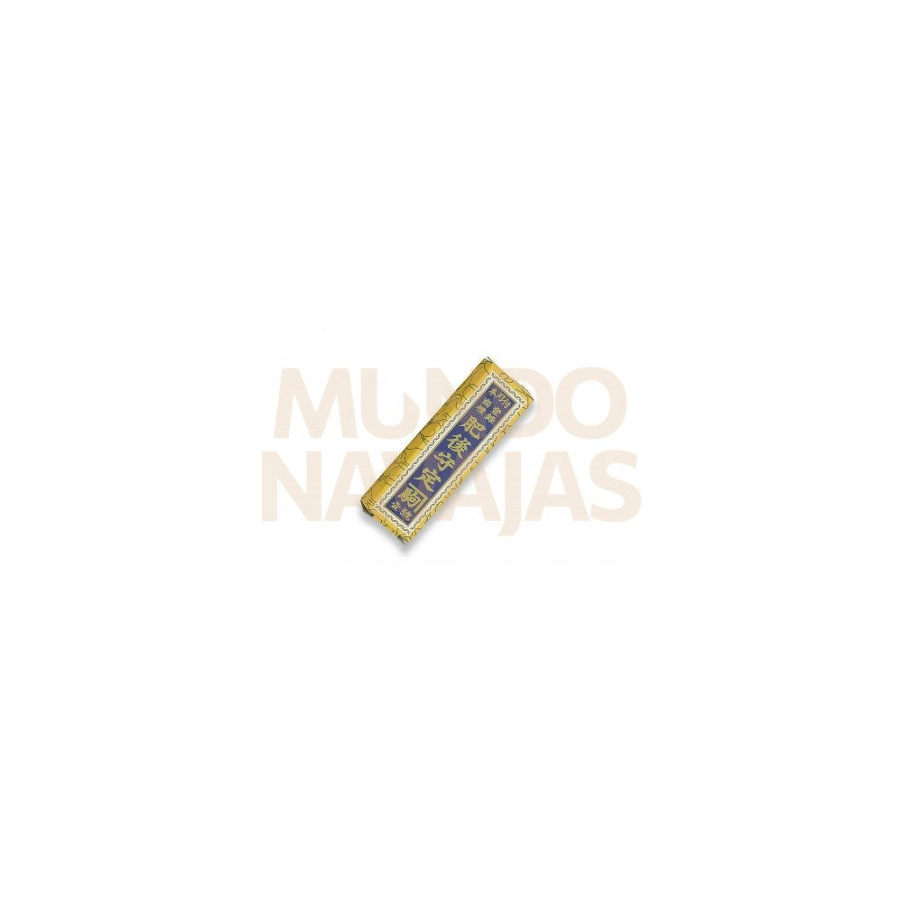 Navaja japonesa mango latón hoja inox 7,5 cm