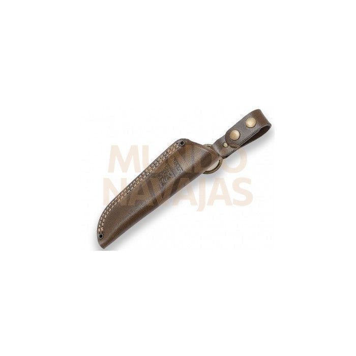 Cuchillo bushcraft Joker Ranger puño olivo hoja plana 11 cm