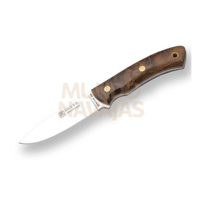 Cuchillo bushcraft Joker Pantera mango de nogal