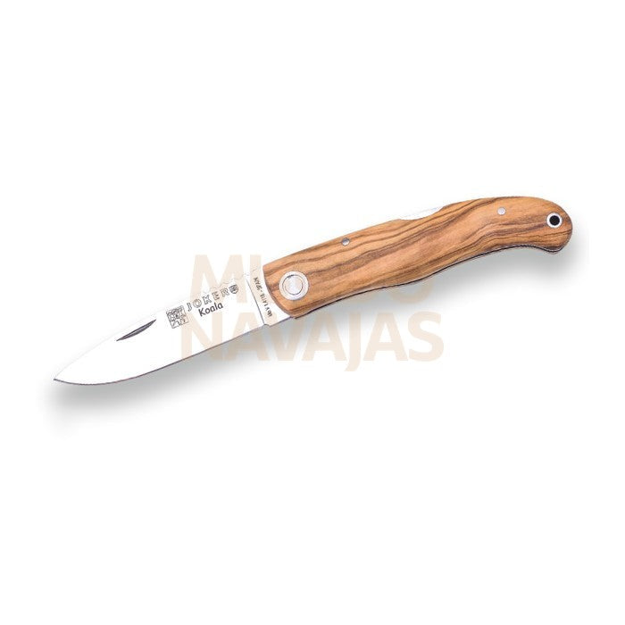 Navaja deportiva Joker Koala, acero mova 1.4116, cachas de olivo, hoja de 6 cm, con...