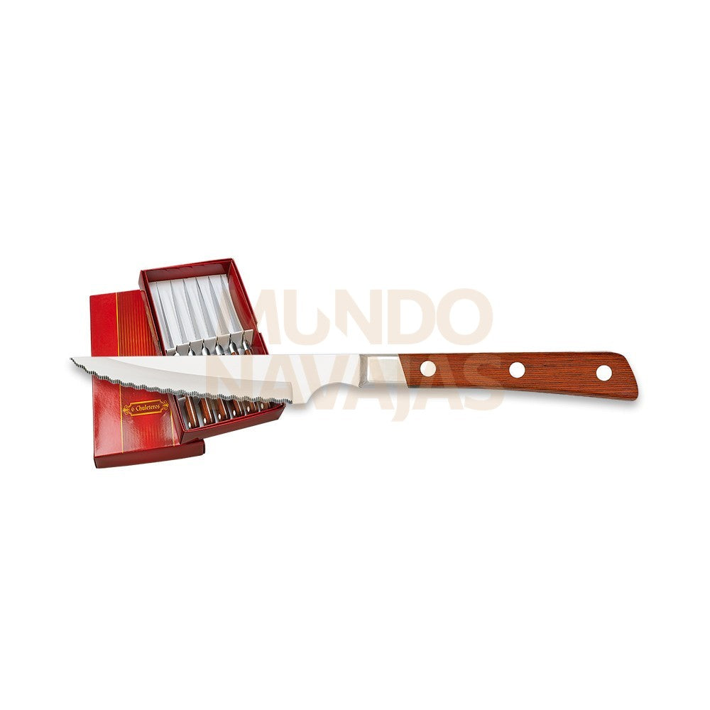 Chuletero Rojo Sierra Micro Filo 11 cm