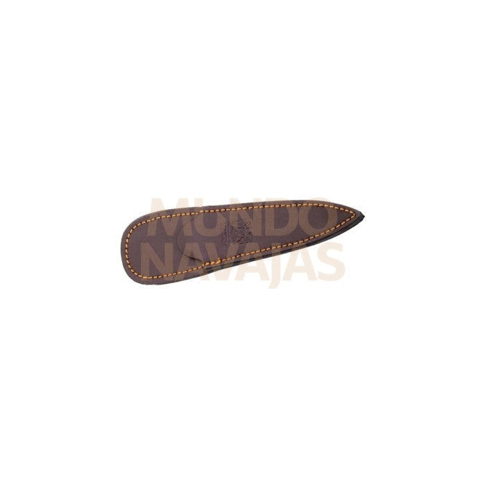 Cuchillo botero cachas en asta de ciervo y hoja de un solo filo de 12 cm.