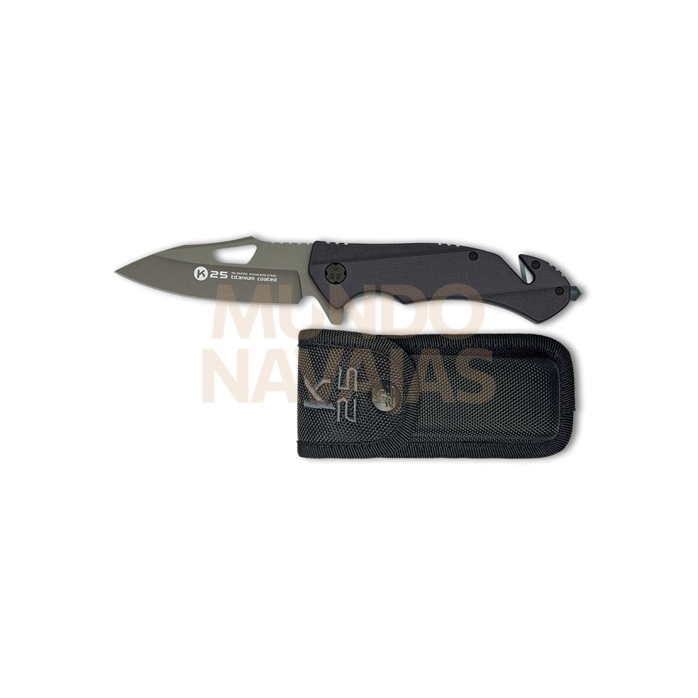 Navaja Táctica K25 G10 Negro