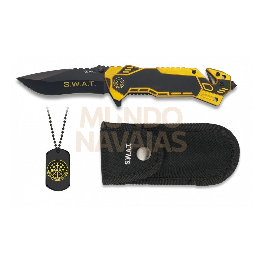 Navaja Albainox swat. con chapa. h:8.1