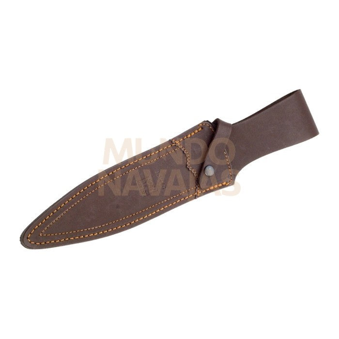 Cuchillo de remate Joker Rehalero con puño de ciervo y hoja de doble filo de 23,5 cm....