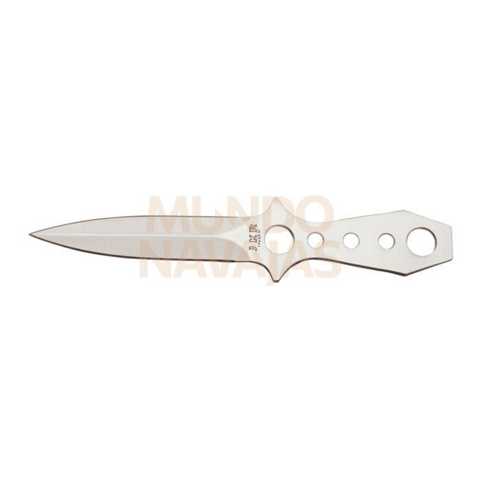 Cuchillo lanzador inox satinado y hoja de 11 cm