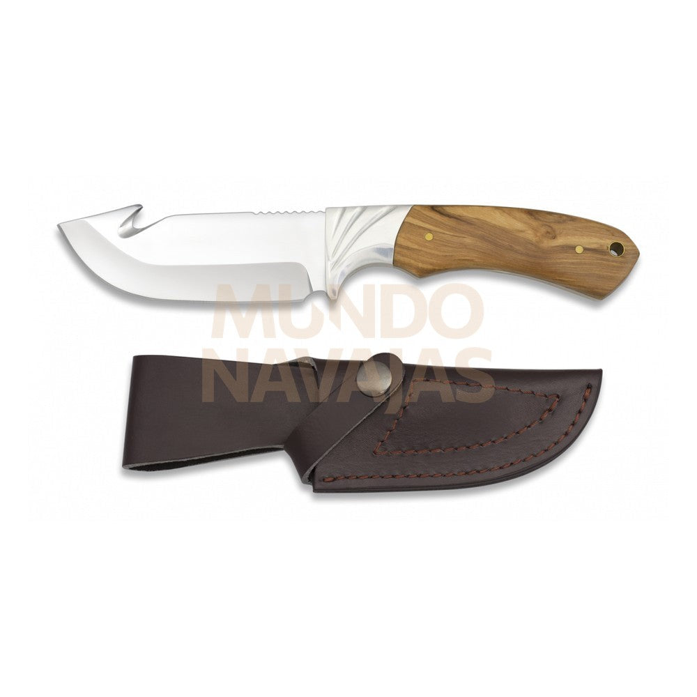 Cuchillo Caza Mango Olivo Total: 22.7