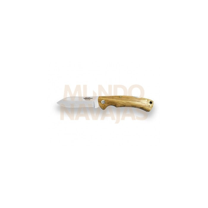 Navaja deportiva JKR649 mango madera cebrano hoja 7,8 cm