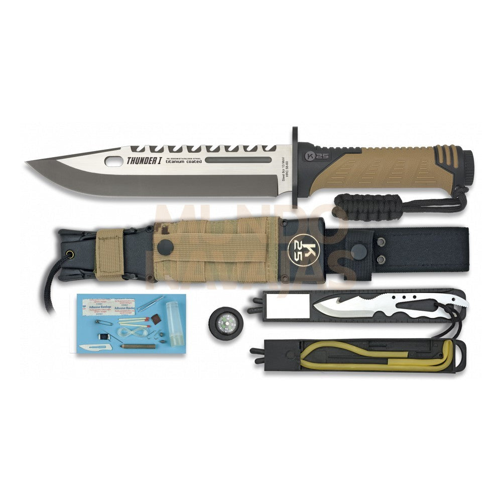 K25.cuchillo Thunder I Camo Sand 9