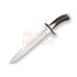 Cuchillo de remate Joker Chamoís, puño de ciervo, hoja de 25,5 cm.funda de cuero