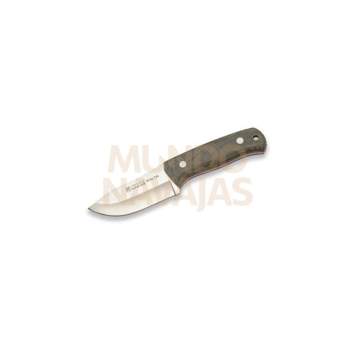 Cuchillo Joker Erizo TS2 puño canvas verde h/ 9,5 cm funda kydex con pedernal