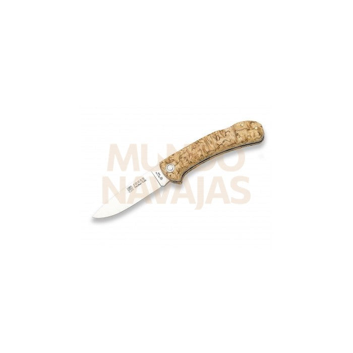 Navaja cocker cub puño abedul rizado hoja 7,5 cm