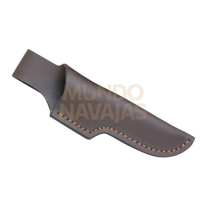 Cuchillo de caza Joker Luchasdera, mango punta asta ciervo, hoja de 10 cm. funda de cuero.