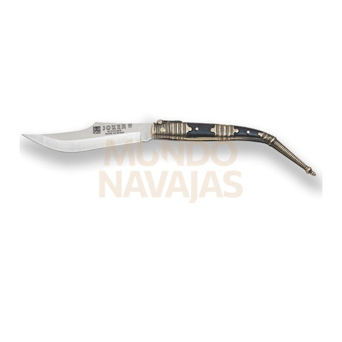 Navaja clasica con puño zamak decorado y hoja 10cm