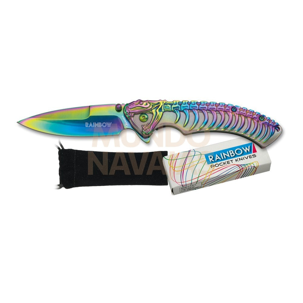 Navaja Rainbow serpiente esqueleto h: 7.