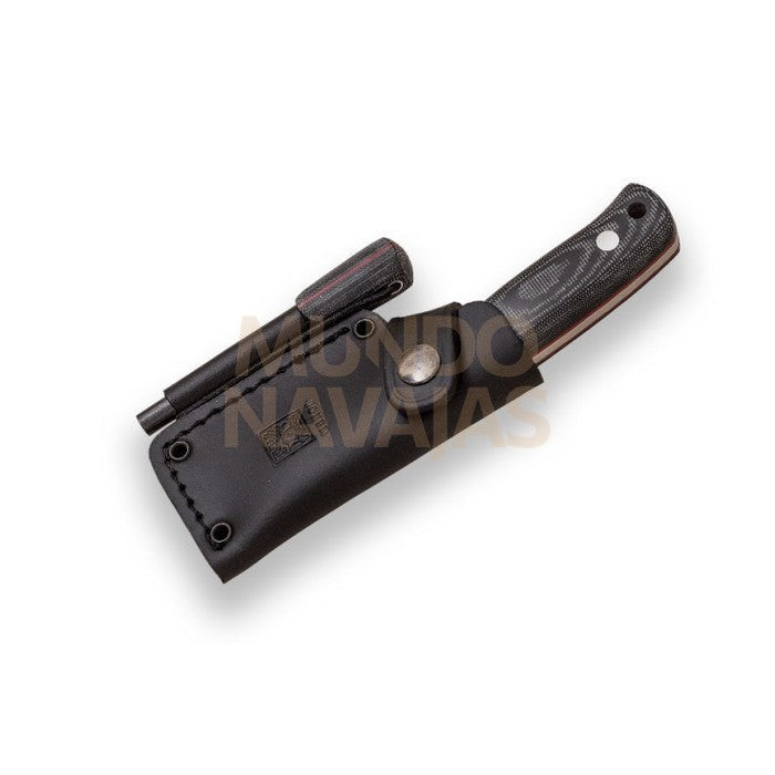 Cuchillo bushcraft Joker Erizo TS1 con pedernal mango de micarta