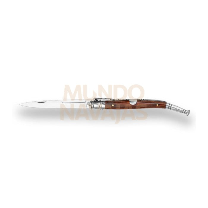 Navaja estilete puño madera hoja 7 cm