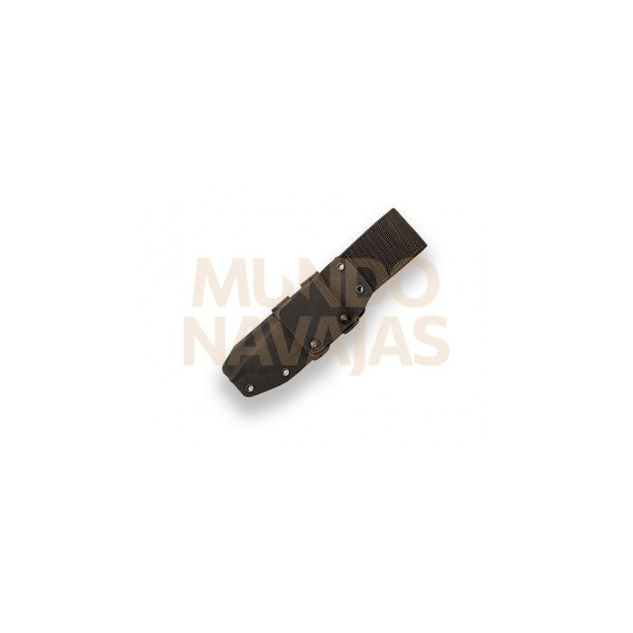 Cuchillo de supervivencia Joker Nomad 6.5" mango micarta negra.funda kydex con pedernal