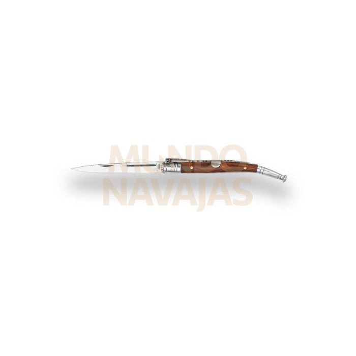 Navaja estilete puño madera hoja 7,9 cm