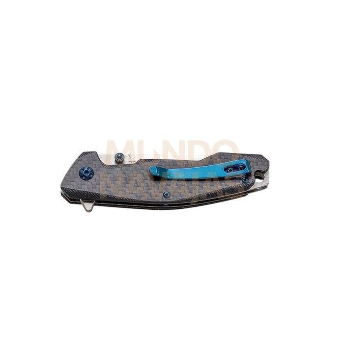 Navaja deportiva JKR pro 10.007, mango fibra de carbono y G10.