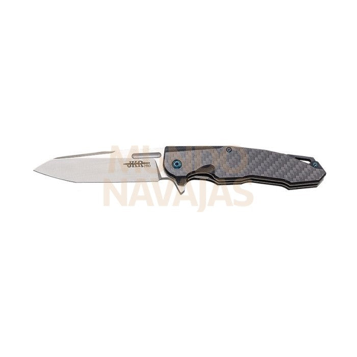 Navaja deportiva JKR pro 10.004, mango en fibra de carbono y G10.