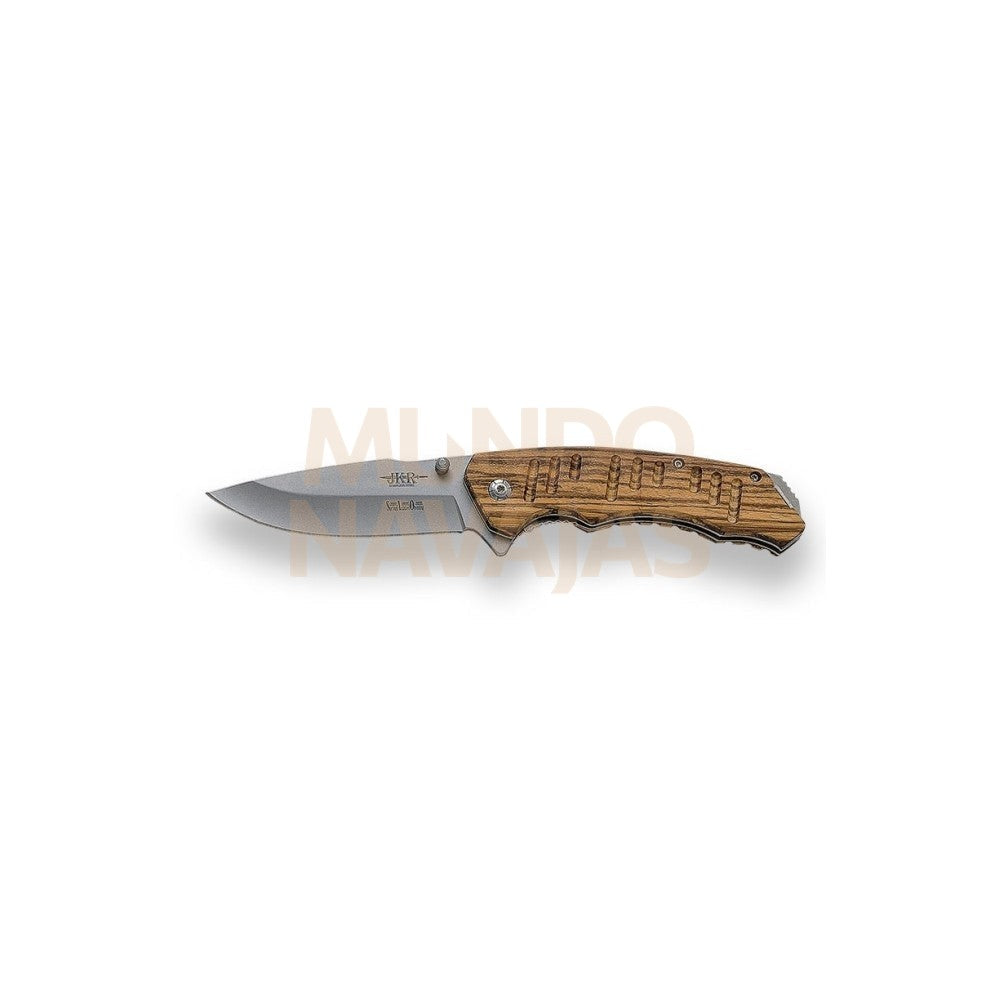 Navaja JKR688 mango de madera cebrano