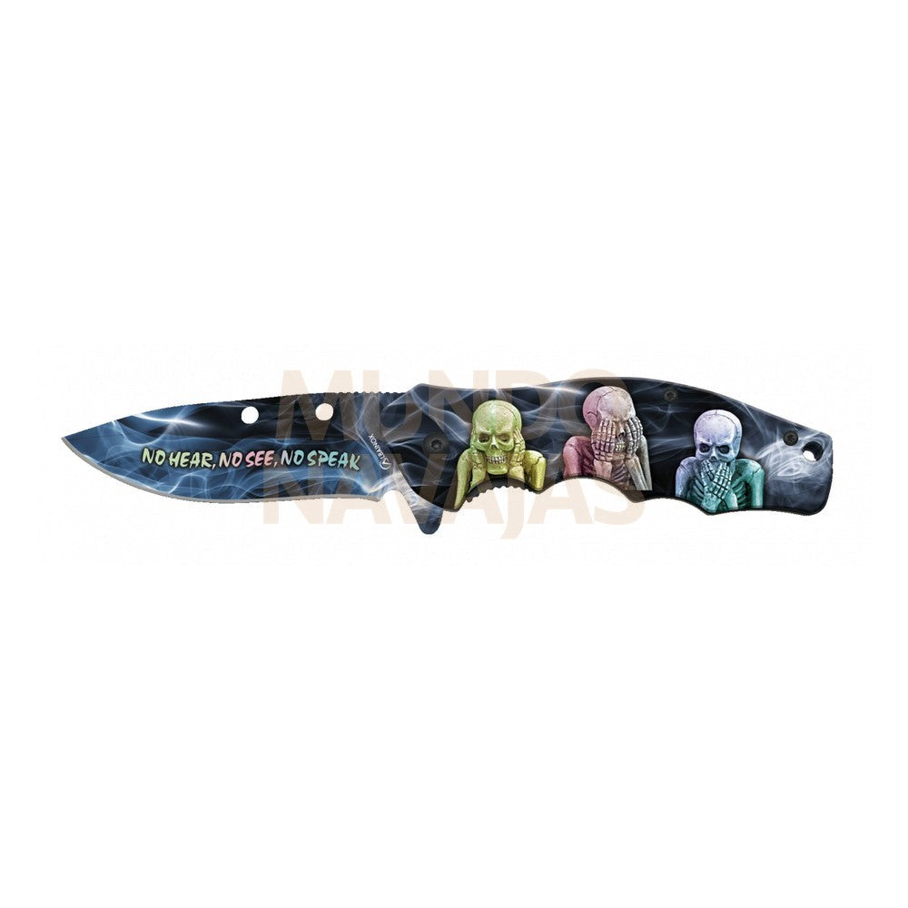 Navaja Albainox 3 Calaveras Clip 8.5