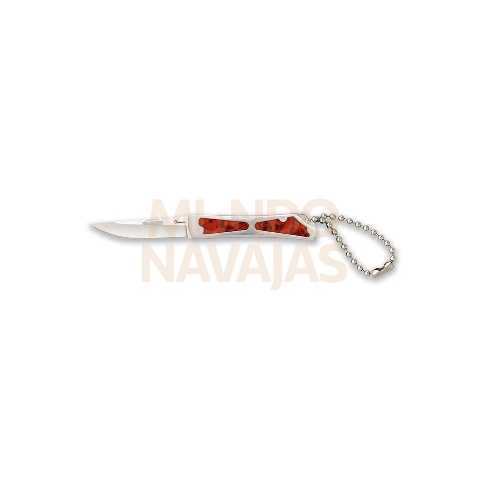 Navaja Albainox Acero Rojo Cadena Bolas