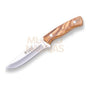 Cuchillo bushcraft Joker Arrui 12 cm de hoja inox 420 y cachas madera de olivo