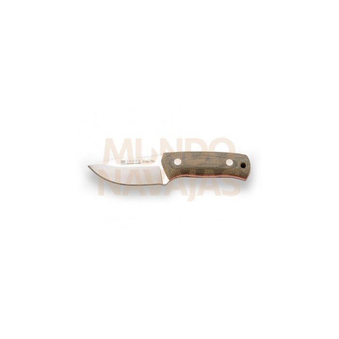 Cuchillo Joker Erizo TS1 puño micarta canvas verde funda kydex con pedernal