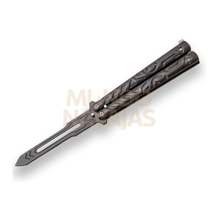 Abanico de entrenamiento JKR779 sin filo, mango de zamak