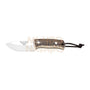 Cuchillo bushcraft Joker Erizo con puño de ciervo y hoja de 7.5 cm.