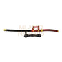 Katana Tole10 Tachi Roja / Negra C/peana
