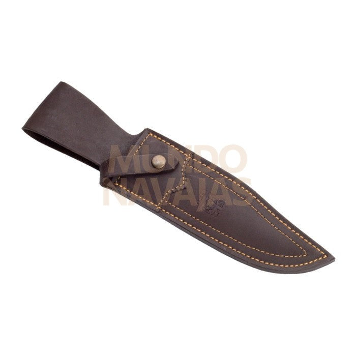 Cuchillo bowie de caza Joker Con puño corona de ciervo y hoja de 20 cm.