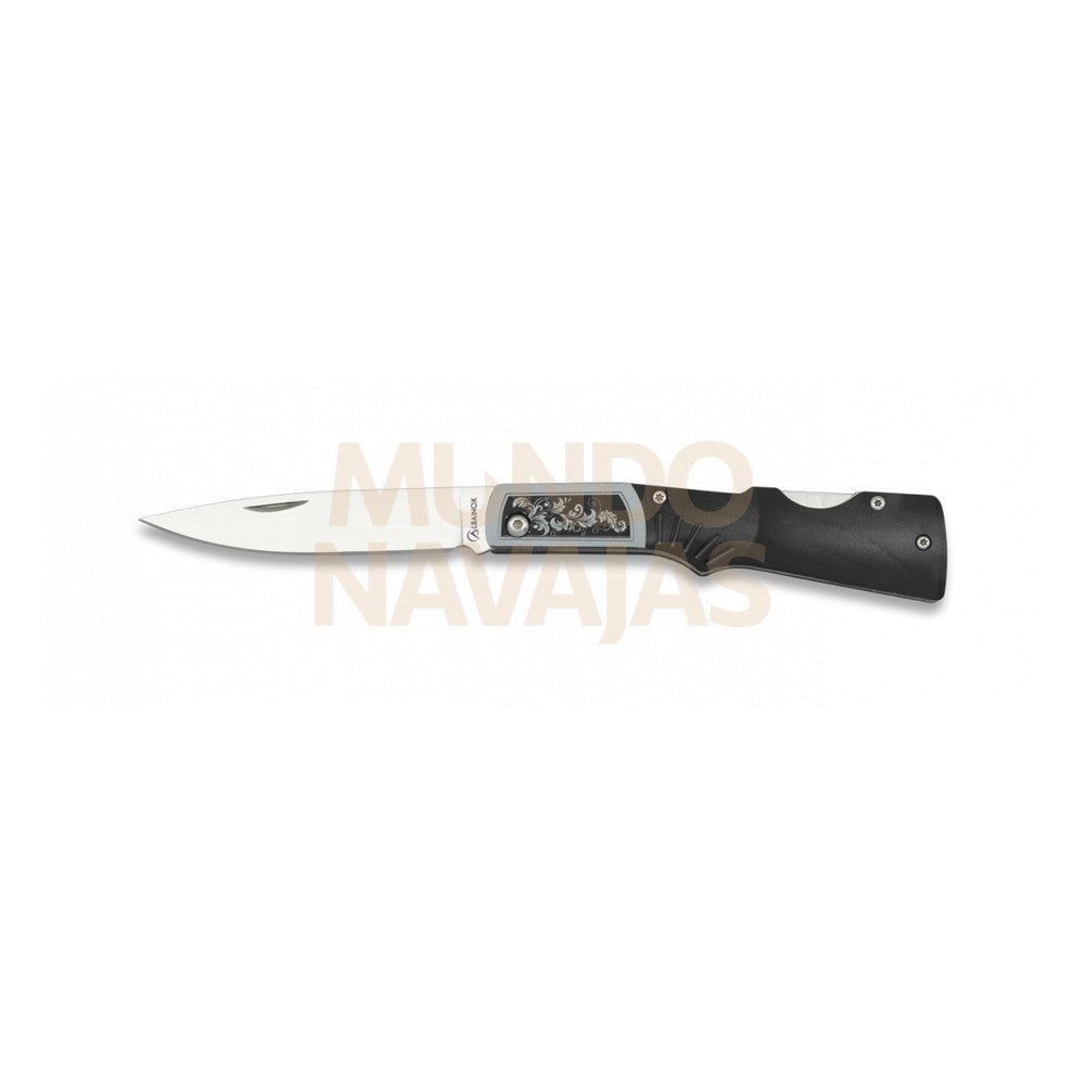 Navaja Albainox rifle negra. hoja: 8.5