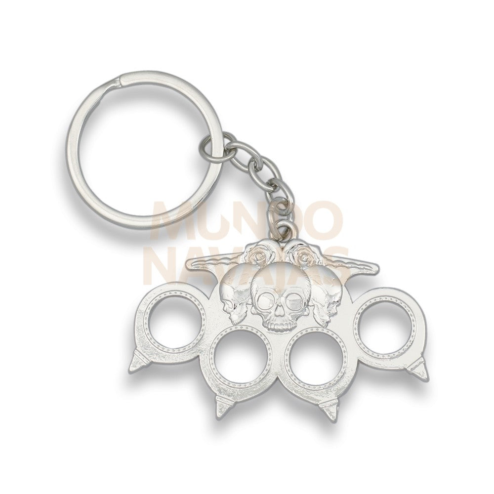 Llavero Calavera Plata