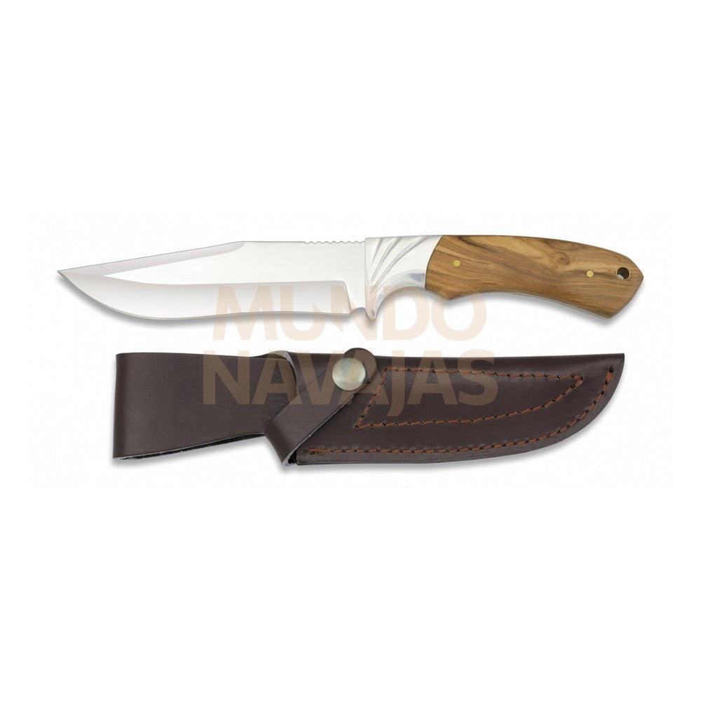 Cuchillo Caza Mango Olivo Total: 26.1